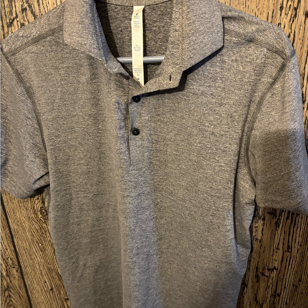 Lululemon Evolution Polo Button Down Mens Med - image 6